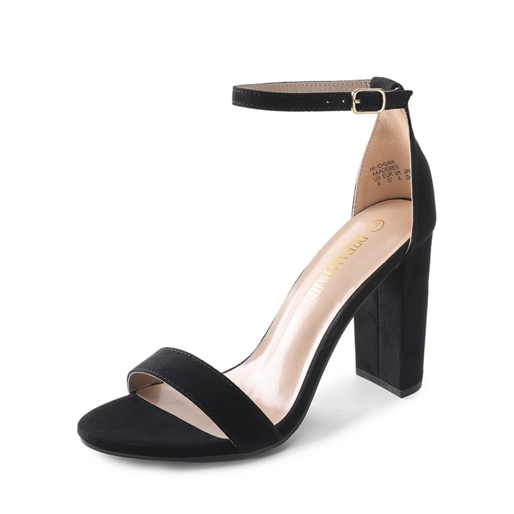 Dream Pairs Hi-Chunk Ankle Strap Sandal (Sz 8)